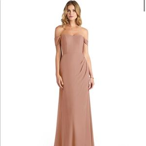 Champagne Rose Azazie Jordyn Bridesmaid Dress - Size 6 BNWT